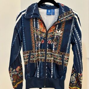 adidas Blue Floral Jacket